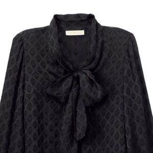 Tory Burch black bow blouse